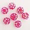Perle acrylique et strass 10 mm style shamballa N&deg;02