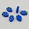Perle bois forme fraise bleu N&deg;01-05