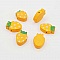 Perle bois forme fraise orange N&deg;01-07
