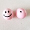 Perle bois t&egrave;te personnage N&deg;06 Rose