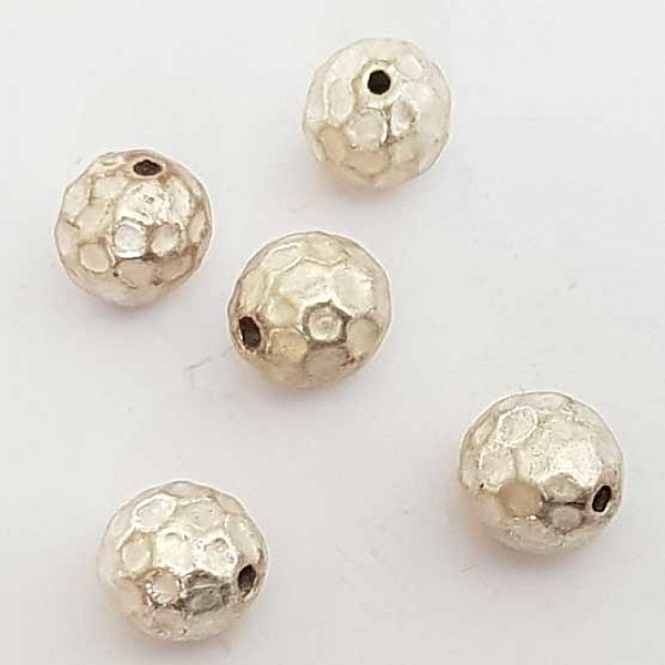 Perle divers en m&eacute;tal argent&eacute; 019 argent