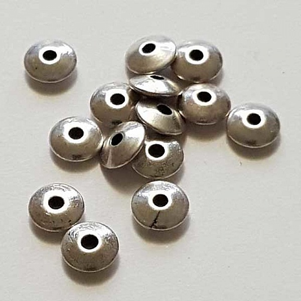 Perle divers en m&eacute;tal argent&eacute; 022 argent