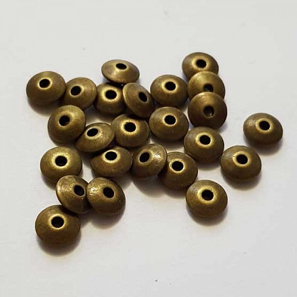 Perle divers en m&eacute;tal argent&eacute; 022 Bronze