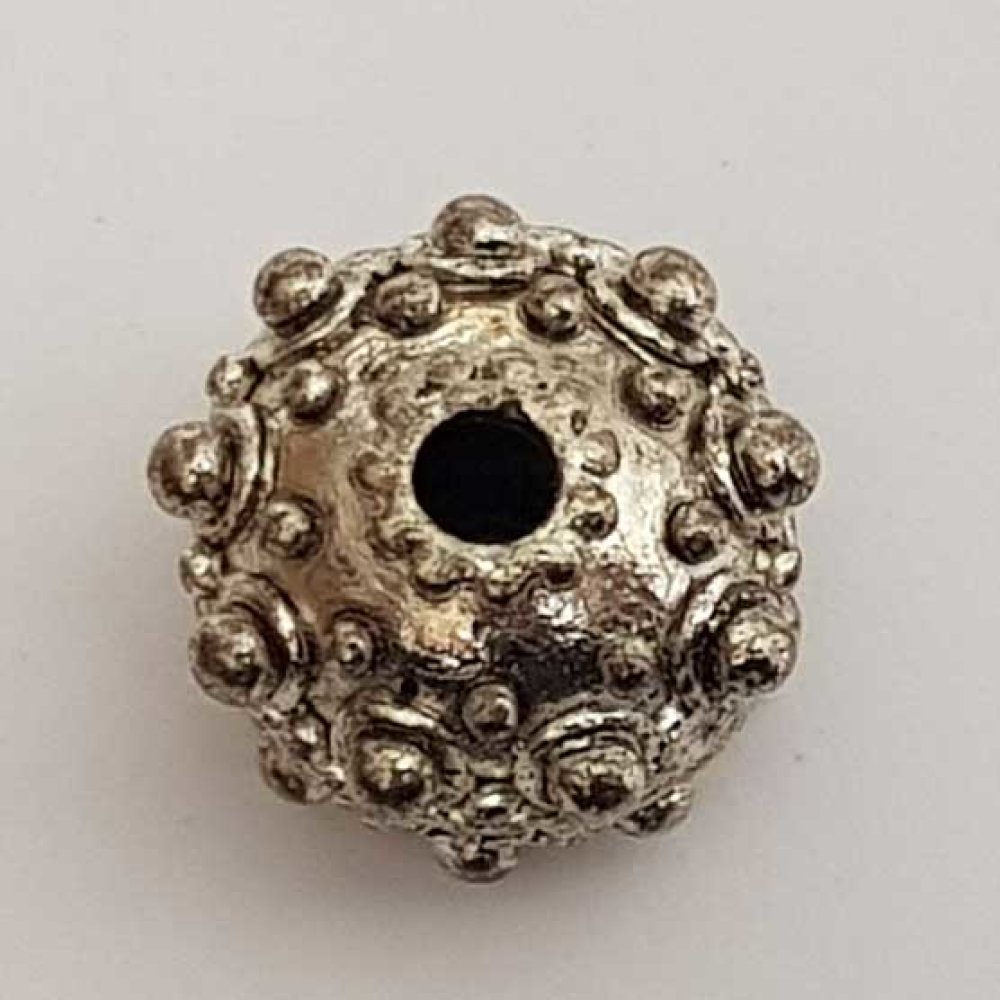 Perle divers en m&eacute;tal argent&eacute; 004 Argent