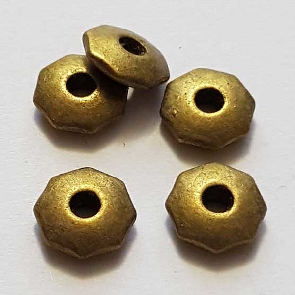 Perle divers en m&eacute;tal argent&eacute; 023 Bronze