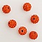 Perle en r&eacute;sine strass 10 mm style shamballa N&deg;03
