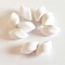 Perle fantaisie plastique ovale blanc 20 mm N&deg;01