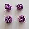 Perle n&oelig;ud chinois en cordelette 15mm N&deg;02 Violet