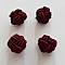Perle n&oelig;ud chinois en cordelette 15mm N&deg;04 Bordeaux