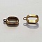 Perle passant anneau pour cuir &eacute;pais r&eacute;galiz 10 mm Dor&eacute; N&deg;07