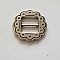 Perle passant pour cuir 10 mm Argent N&deg;09