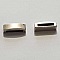 Perle passant rectangle pour cuir 13 mm Argent N&deg;09