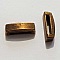 Perle passant rectangle pour cuir 13 mm Bronze N&deg;09