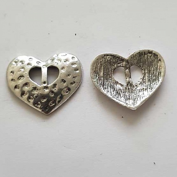 Perle passant rectangle pour cuir 06 mm Argent N&deg;07