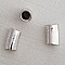 Perle passant tube Argent N&deg;01
