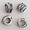 Perle passant tube Argent N&deg;06