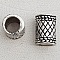 Perle passant tube Argent N&deg;07