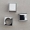 Perle passant tube Argent N&deg;13