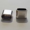 Perle passant tube Argent N&deg;24