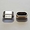 Perle passant tube Argent N&deg;25
