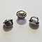 Perle passant tube Argent N&deg;27 en Zamac