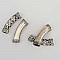 Perle passant tube Argent N&deg;30 Courb&eacute;