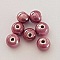 Perle ronde c&eacute;ramique mauve 11 mm N&deg;05