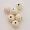 Perle ronde c&eacute;ramique cr&egrave;me 11 mm N&deg;10
