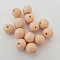 Perle ronde c&eacute;ramique orange p&ecirc;che 12 mm N&deg;18