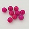 Perle ronde c&eacute;ramique fushia 10 mm N&deg;001
