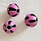 Perle ronde en cuir N&deg;01 Violet clair