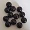Perle ronde en plastique Noir 20 mm 01