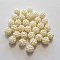 Perle ronde plastique fantaisie blanc 10 mm N&deg;02