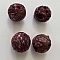 Perle ronde serpent 12 mm Bordeaux