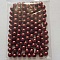 Perle ronde verre effet nacr&eacute; rouge fonc&eacute; 6 mm N&deg;01