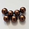 Perle ronde verre effet nacr&eacute; marron-01 10 mm N&deg;01