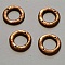 Perle rondelle plate anneau intercalaire en m&eacute;tal argent&eacute; 044 Cuivre