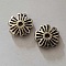 Perle rondelle plate anneau intercalaire en m&eacute;tal argent&eacute; 016 Argent