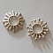 Perle rondelle plate anneau intercalaire en m&eacute;tal argent&eacute; 017 Argent
