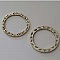 Perle rondelle plate anneau intercalaire en m&eacute;tal argent&eacute; 032 Argent
