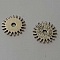 Perle rondelle plate anneau intercalaire en m&eacute;tal argent&eacute; 036 Argent