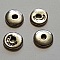 Perle rondelle plate anneau intercalaire en m&eacute;tal argent&eacute; 038 Argent