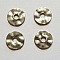 Perle rondelle plate anneau intercalaire en m&eacute;tal argent&eacute; 039 Argent