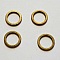 Perle rondelle plate anneau intercalaire m&eacute;tal argent&eacute; 046 Bronze