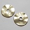 Perle rondelle plate anneau intercalaire m&eacute;tal argent&eacute; 048 Argent
