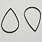 Perle rondelle plate anneau intercalaire m&eacute;tal argent&eacute; 050 Noir