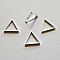 Perle rondelle plate anneau intercalaire m&eacute;tal argent&eacute; 051 Argent