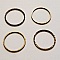 Perle rondelle plate anneau intercalaire m&eacute;tal argent&eacute; 055 Bronze
