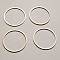 Perle rondelle plate anneau intercalaire m&eacute;tal argent&eacute; 057 Argent