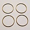 Perle rondelle plate anneau intercalaire m&eacute;tal argent&eacute; 057 Bronze